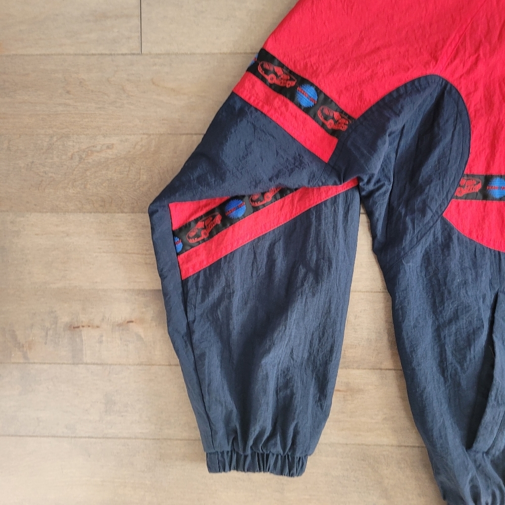 Vintage Kleen Flo red and blue colourblock jacket - Picture 8 of 16